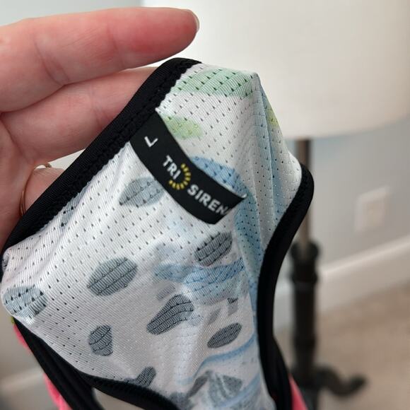 Tri Sirena Running Racer Back Tank Top UPF 35 Women's Large - Picture 3 of 5